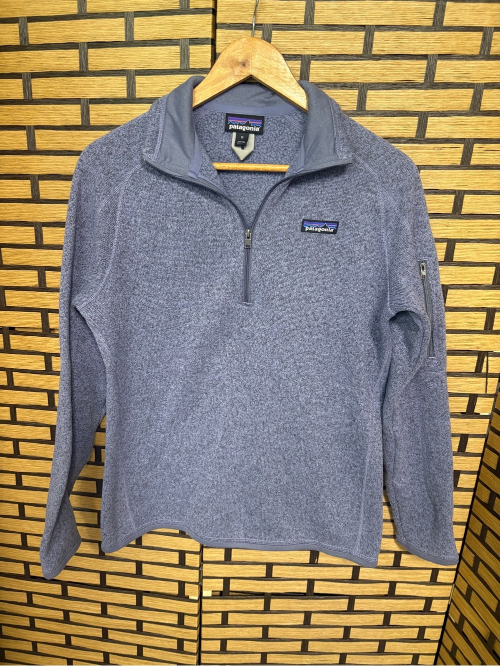Patagonia Purple better sweater 1/4 zip pullover Size medium